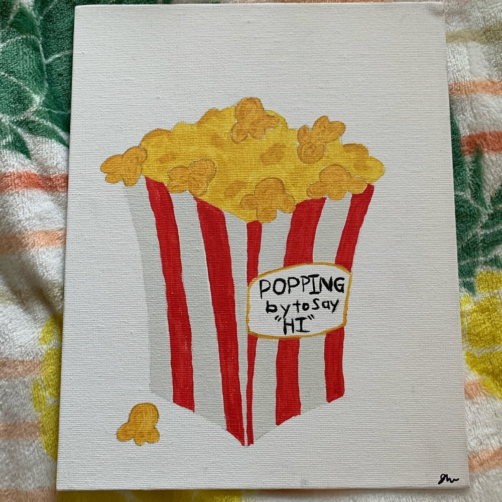 “Popping by to say hi”